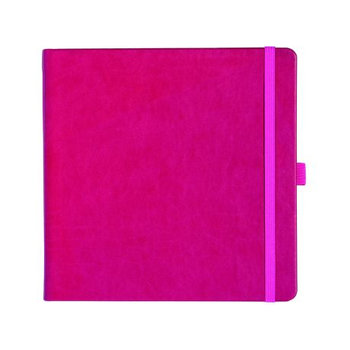Notizbuch Style Square im Format 17,5x17,5cm, Inhalt blanco, Einband Slinky in der Farbe Pink