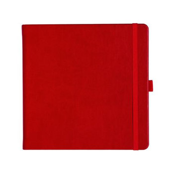 Notizbuch Style Square im Format 17,5x17,5cm, Inhalt blanco, Einband Slinky in der Farbe Scarlet