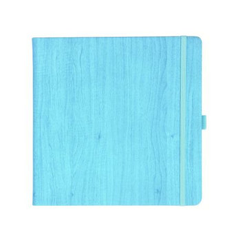 Notizbuch Style Square im Format 17,5x17,5cm, Inhalt blanco, Einband Woody in der Farbe Sky