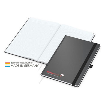 Notizbuch Vision-Book White bestseller inkl. Siebdruck-Digital