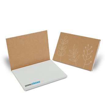 PURE notes Haftnotizen im Kartonumschlag 100 x 70 mm, 50 Blatt