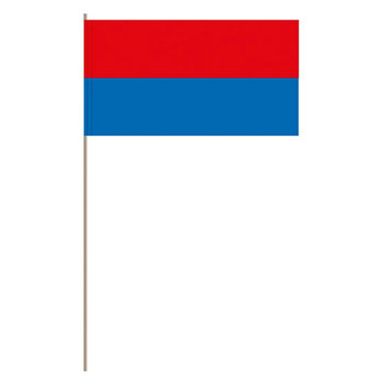 Papierfahnen, rot/blau   