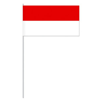 Papierfahnen, rot/weiß   
