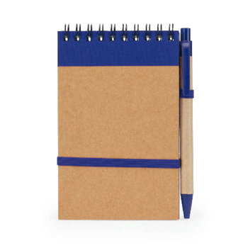 Recyceltes Notebook A6 mit Kugelschreiber