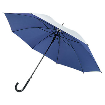 Regenschirm automatic Kunststoff Griff Aussenseite silber Innenseite farbig, Polyester 190T