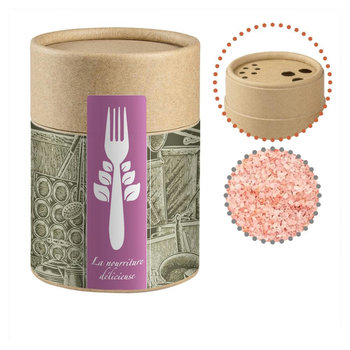 Rosa Kristallsalz, ca. 135g, Biologisch abbaubarer Eco Pappstreuer Midi