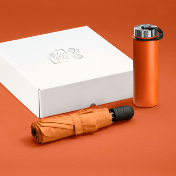 SET: NORDIC THERMOBECHER, 700 ml & VOLLAUTOMATISCHER REGENSCHIRM CAMBRIDGE