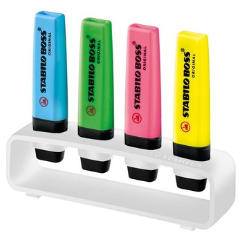 STABILO BOSS ORIGINAL 4er Tisch-Set Leuchtmarkierer