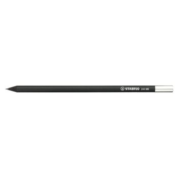 STABILO Grafitstift schwarz mit Metallkapsel
