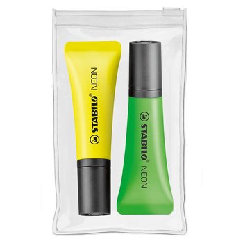 STABILO NEON 2er Zip-Etui Leuchtmarkierer