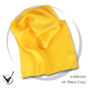 Schal, Seide Kollektion UNI G1 - Gelb