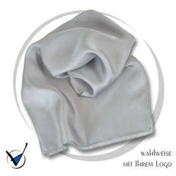 Schal, Seide Kollektion UNI GR1 - Silber