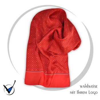 Schal Sparkasse 3  Logo allover mit Tupfen
