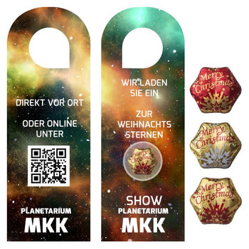 Schoko-Stern im Mix, ca. 7g, Türhänger