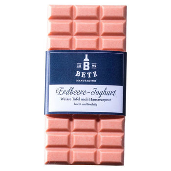 Schoko-Tafel "Erdbeer-Joghurt" 100 g in Cello-Verpackung