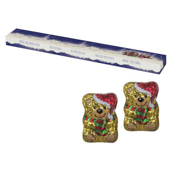 Schoko-Weihnachtsbärchen, ca. 60g, Präsent-Stange