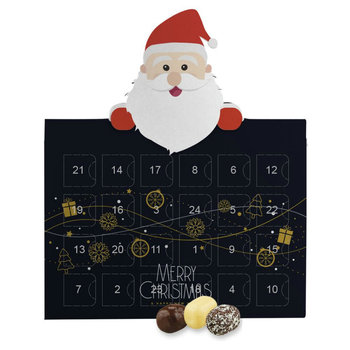 Schokolierte Kokoswürfel-Mix, ca. 80g, Adventskalender Mini Weihnachtsmann