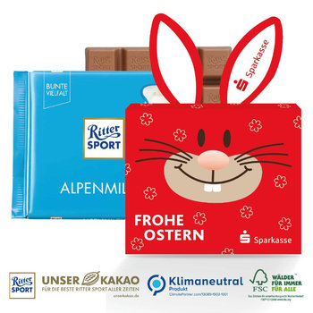 Schokotafel Ritter SPORT „Osterhase“