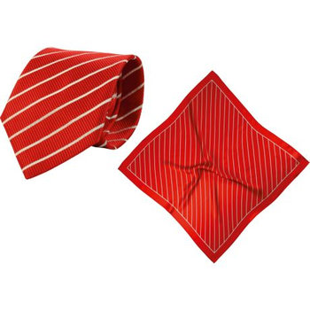 Set (Krawatte, Reine Seide + Tuch