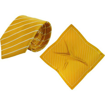 Set (Krawatte, Reine Seide + Tuch