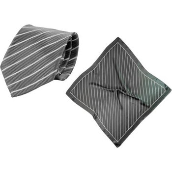 Set (Krawatte, Reine Seide + Tuch