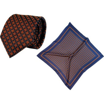 Set (Krawatte, Reine Seide + Tuch