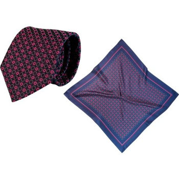 Set (Krawatte, Reine Seide + Tuch