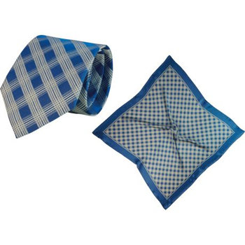 Set (Krawatte, Reine Seide + Tuch