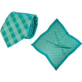 Set (Krawatte, Reine Seide + Tuch