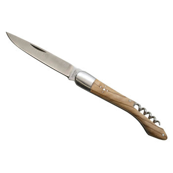 Taschenmesser \'Heritage\', 12cm, Korkenzieher, Olivenholz