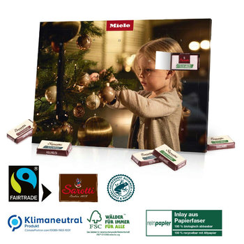 Tisch-Adventskalender mit Fairtrade-Kakao Organic