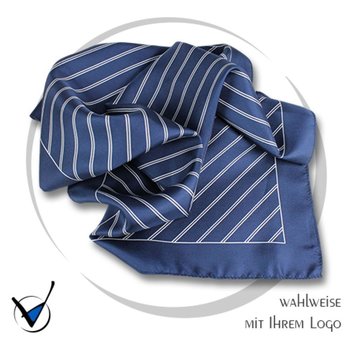 Tuch Kollektion Dessin 37A-2 - Marine/Weiß