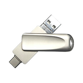 USB-Stick 4in1 OTG 10 USB 3.0 Flash Disk   8 GB Silber