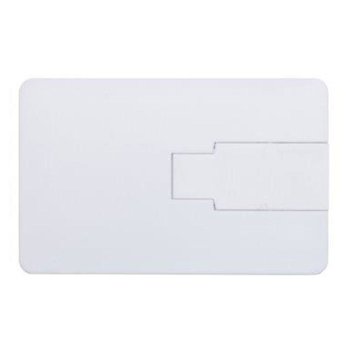 USB-Stick Credit Card 2 USB 2.0 COB   1 GB Weiß