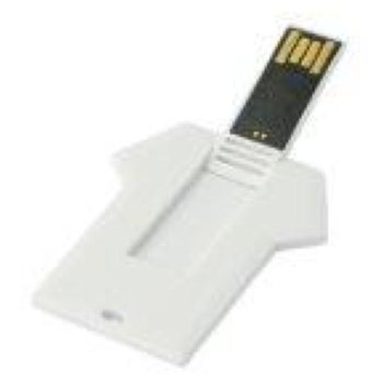 USB-Stick Credit Card Trikot USB 2.0 COB   1 GB Weiß