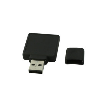 USB-Stick D02 gummiert USB 2.0 Flash Disk   1 GB Schwarz