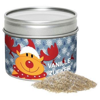 Vanillezucker, ca. 85g, Metalldose mit Sichtfenster