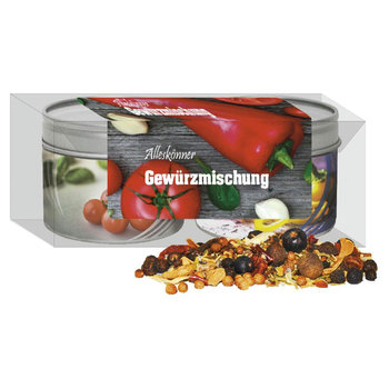 Verschiedene Weihnachts Gewürzmischungen, ca. 80-110g, Metalldose mit Sichtfenster im 2er Set