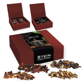 Verschiedene Weihnachts Teesorten, , ca. 120g, Geschenk-Set Premium mit 4 Sichtfensterdosen