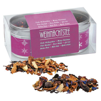 Verschiedene Weihnachts Teesorten, , ca. 60g, Metalldose mit Sichtfenster im 2er Set