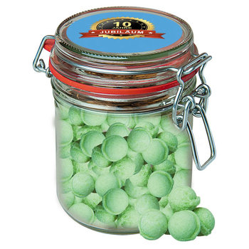 Waldmeister-Brause Bonbons, ca. 200g, Bonbonglas Maxi