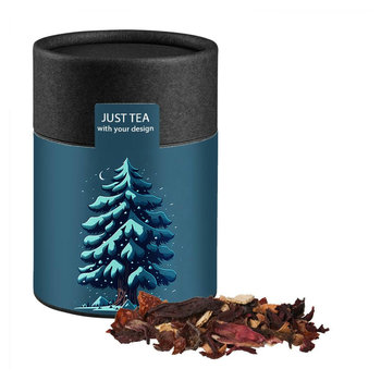 Weihnachts Früchtetee, ca. 60g, Biologisch abbaubare Eco Pappdose Midi schwarz