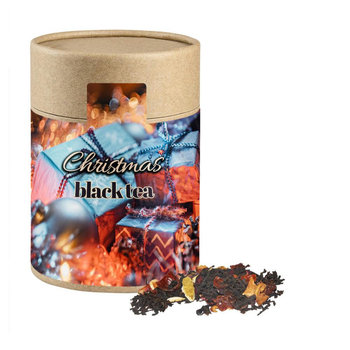Weihnachts Schwarztee, ca. 125g, Biologisch abbaubare Eco Pappdose Maxi