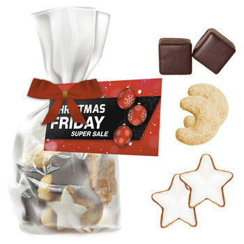 Weihnachtsgebäck Mischung, ca. 115g, kompostierbarer Weihnachts-Beutel