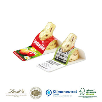 Werbe-Aufsteller mit Goldhase von Lindt, 10 g