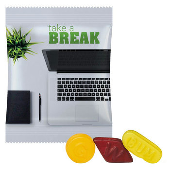 Wine Gums ohne Gelatine, ca. 20g, Maxi-Tüte