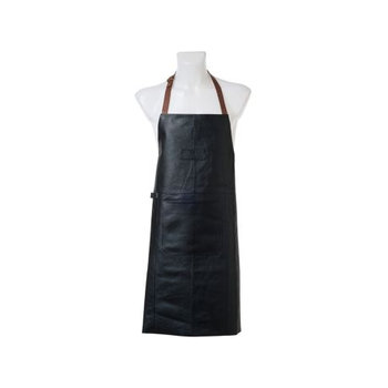 Zassenhaus Latzschürze Leder schwarz