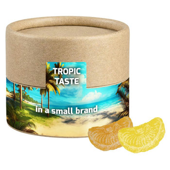 Zitrone und Orangen Bonbons, ca. 45g, Biologisch abbaubare Eco Pappdose Mini